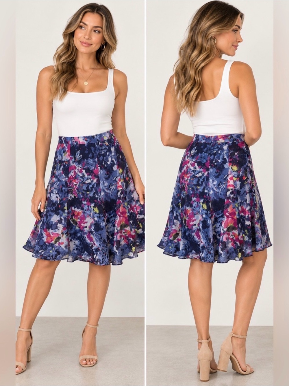 Lauren Ralph Lauren Floral A-Line Skirt Size 16
NWT Blue Multicolor